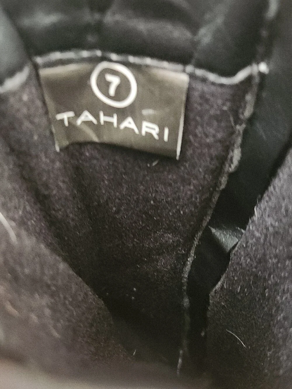 Tahari Black Toddler Riding Boots with Gold Zipper Pulls